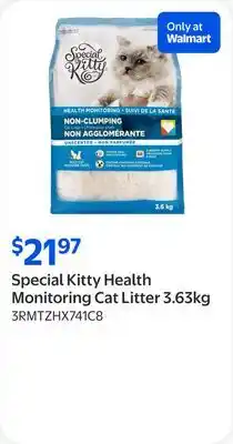 Walmart Special Kitty Health Monitoring Cat Litter offer