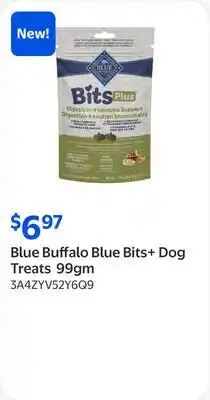 Walmart Blue Buffalo Blue Bits+ Dog Treats 99gm offer