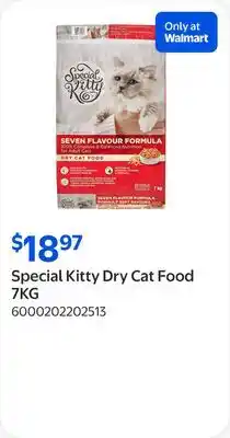 Walmart Special Kitty Dry Cat Food offer