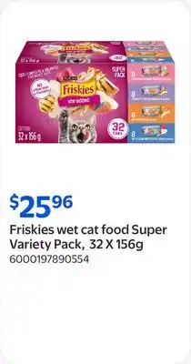 Walmart Friskies wet cat food Super Variety Pack offer
