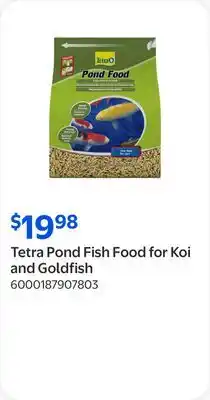Walmart Tetra Pond Fish Food for Koi and Goldfish offer