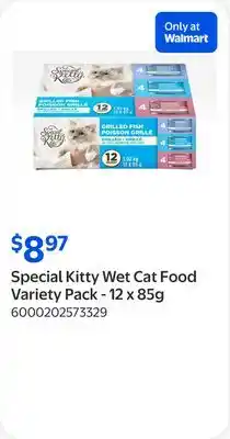 Walmart Special Kitty Wet Cat Food Variety Pack offer
