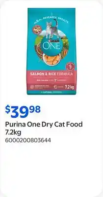 Walmart Purina One Dry Cat Food offer