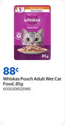 Walmart Whiskas Pouch Adult Wet Cat Food offer