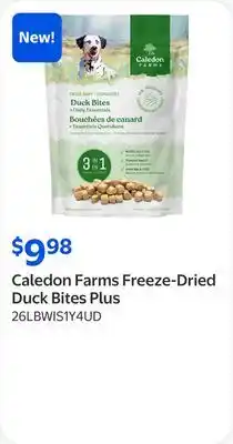 Walmart Caledon Farms Freeze-Dried Duck Bites Plus offer
