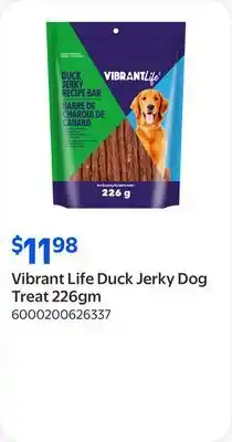 Walmart Vibrant Life Duck Jerky Dog Treat 226gm offer