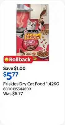 Walmart Friskies Dry Cat Food offer