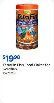 Walmart TetraFin Fish Food Flakes for Goldfish offer
