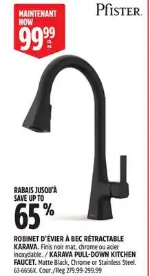 Canadian Tire KARAVA PULL-DOWN KITCHEN FAUCET offer