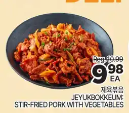 H-Mart JEYUKBOKKEUM: STIR-FRIED PORK WITH VEGETABLES offer