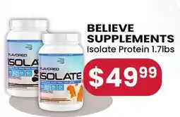 Healthy Planet BELIEVE SUPPLEMENTS Isolate Protein offer
