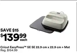 Michaels Cricut Easypress SE SE 22.9 cm x 22.9 cm + Mat offer