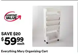 Michaels Everything Mary Organizing Cart offer