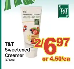 T&T Supermarket T & T SWEETENED CREAMER offer
