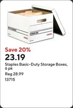 Staples Staples Basic-Duty Storage Boxes offer