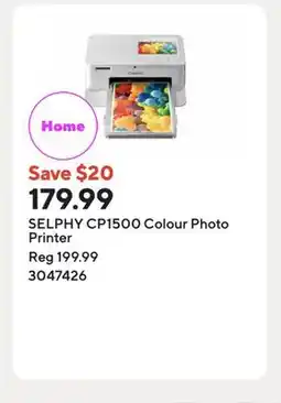 Staples SELPHY CP1500 Colour Photo Printer offer