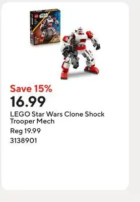 Staples LEGO Star Wars Clone Shock Trooper Mech offer