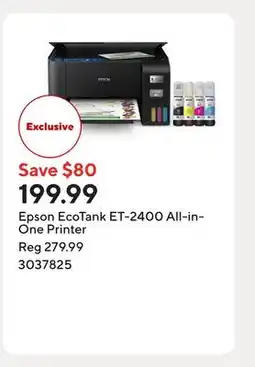 Staples Epson EcoTank ET-2400 All-in-One Printer offer