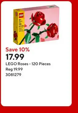 Staples LEGO Roses - 120 Pieces offer