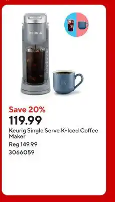Staples Keurig Single Serve K-Iced Coffee Maker offer