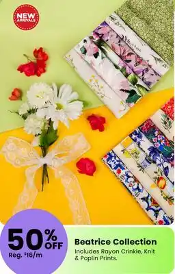 Fabricland Beatrice Collection offer