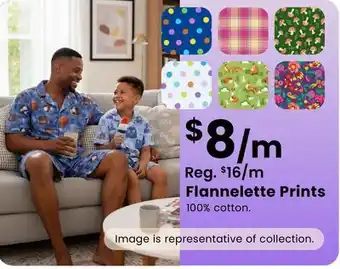 Fabricland Flannelette Prints offer