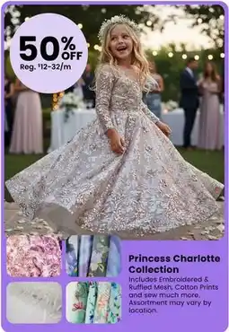 Fabricland Princess Charlotte Collection offer
