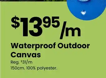 Fabricland Waterproof Outdoor Canvas offer