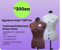 Fabricland Textured Patterned Dress Form offer