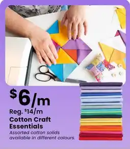 Fabricland Cotton Craft Essentials offer