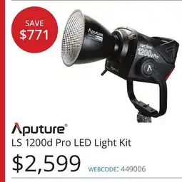 Vistek Aputure LS 1200d Pro LED Light Kit offer