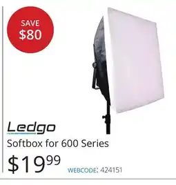 Vistek Ledgo Softbox for 600 Series offer
