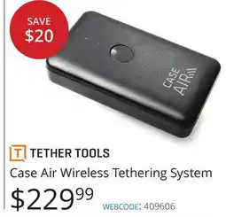 Vistek Tether Tools Case Air Wireless Tethering System offer