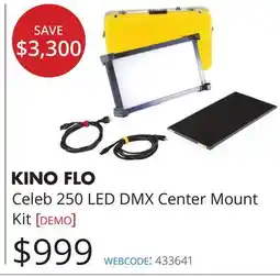 Vistek KINO FLO Celeb 250 LED DMX Center Mount Kit offer