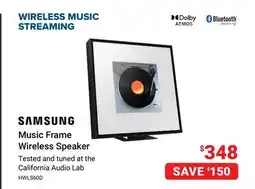 Visions Electronics Samsung Music Frame Wireless Speaker offer