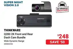 Visions Electronics Q200 2K Front and Rear Dash Cam Bundle offer
