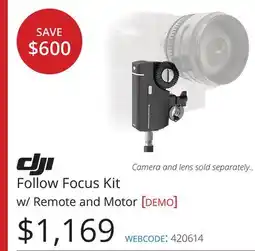 Vistek DJI Follow Focus Kit w/ Remote and Motor[DEMO] offer