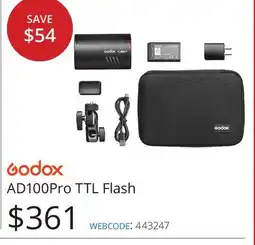 Vistek Godox AD100Pro TTL Flash offer