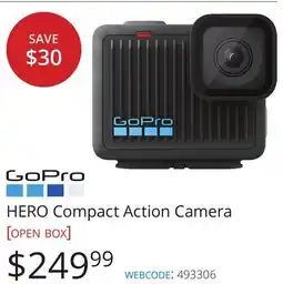 Vistek GoPro HERO Compact Action Camera [open box] offer