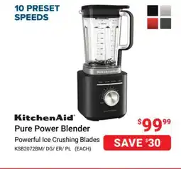 Visions Electronics KitchenAid Pure Power Blender offer