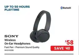 Visions Electronics Sony Wireless On-Ear Headphones offer