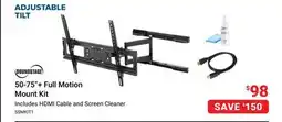 Visions Electronics Soundstage 50-75+ Full Motion Mount Kit offer