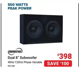 Visions Electronics SoundStage Dual 8 Subwoofer offer