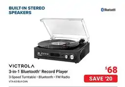 Visions Electronics Victrola 3-in-1 Bluetooth Record Player offer