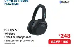 Visions Electronics SONY Wireless Over-Ear Headphones offer