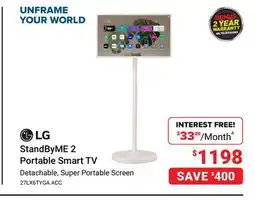 Visions Electronics LG StandByME 2 Portable Smart TV offer