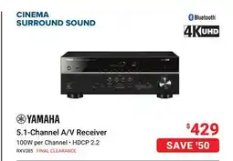 Visions Electronics YAMAHA 5.1-Channel A/V Receiver offer