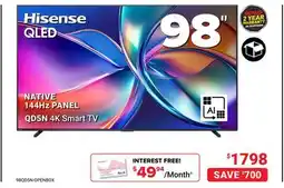 Visions Electronics Hisense 98 QD5N 4K Smart TV offer
