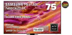 Visions Electronics SAMSUNG 75 Neo QLED 4K NATIVE 144Hz PANEL QN90F 4K Smart TV offer