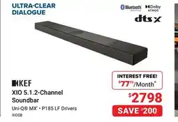 Visions Electronics KEF XIO 5.1.2-Channel Soundbar offer
